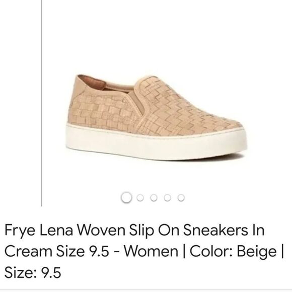 Frye Lena Leather woven slip on sneakers - Picture 1 of 15